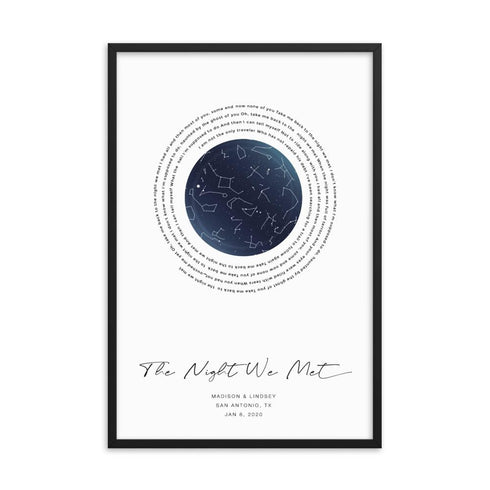 Custom Song Lyrics Star Maps